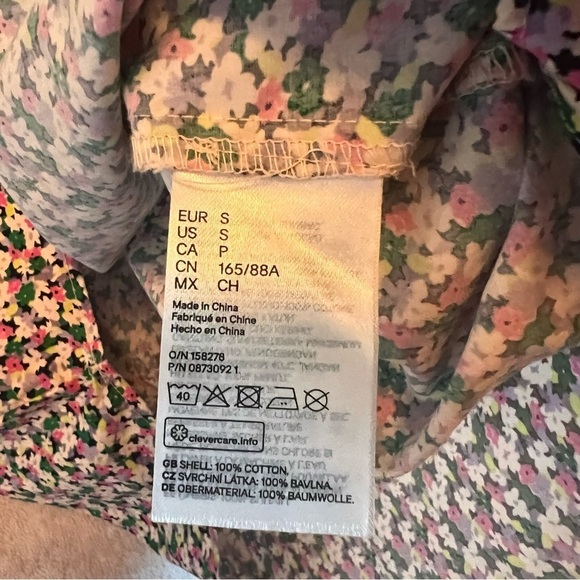 Cottagecore Ditsy Floral Puff Sleeve Smocked Square Neckline Blouse Sm. Tradwife - Picture 7 of 11